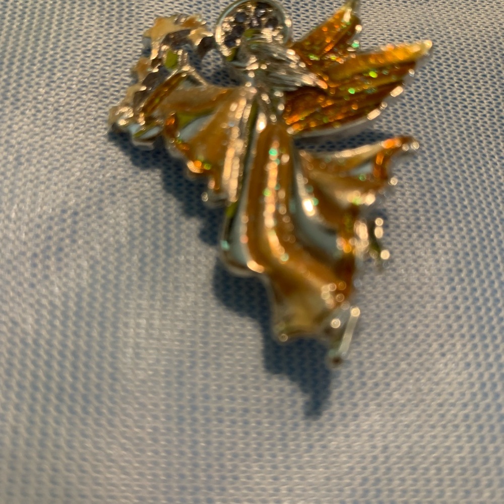 Elegant Gold Angel Pendant